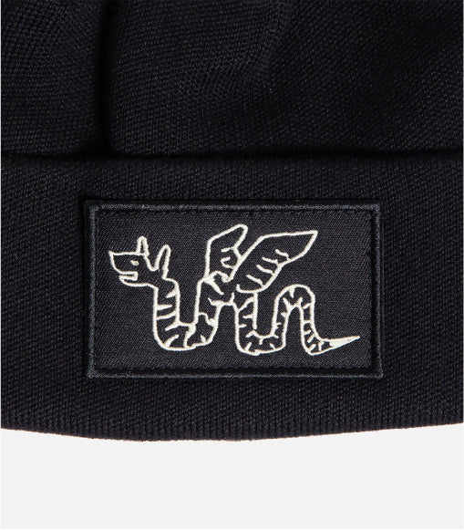 Krooked Monster Cuff Beanie - Black - Image 2