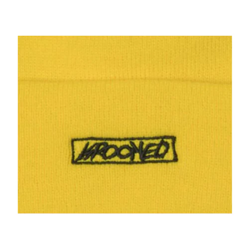 Krooked Moonsmile Script Beanie - Yellow - Image 2