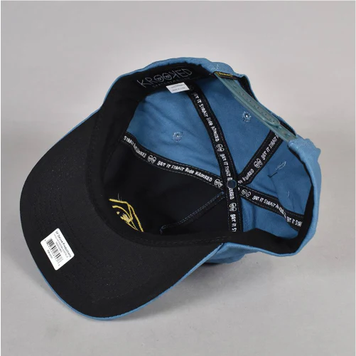 Krooked Moonsmile Snapback Hat - Blue - Image 3