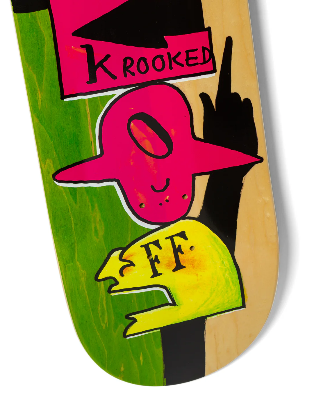Krooked Narvaez F-Off Skateboard Deck 8.38" - Image 6