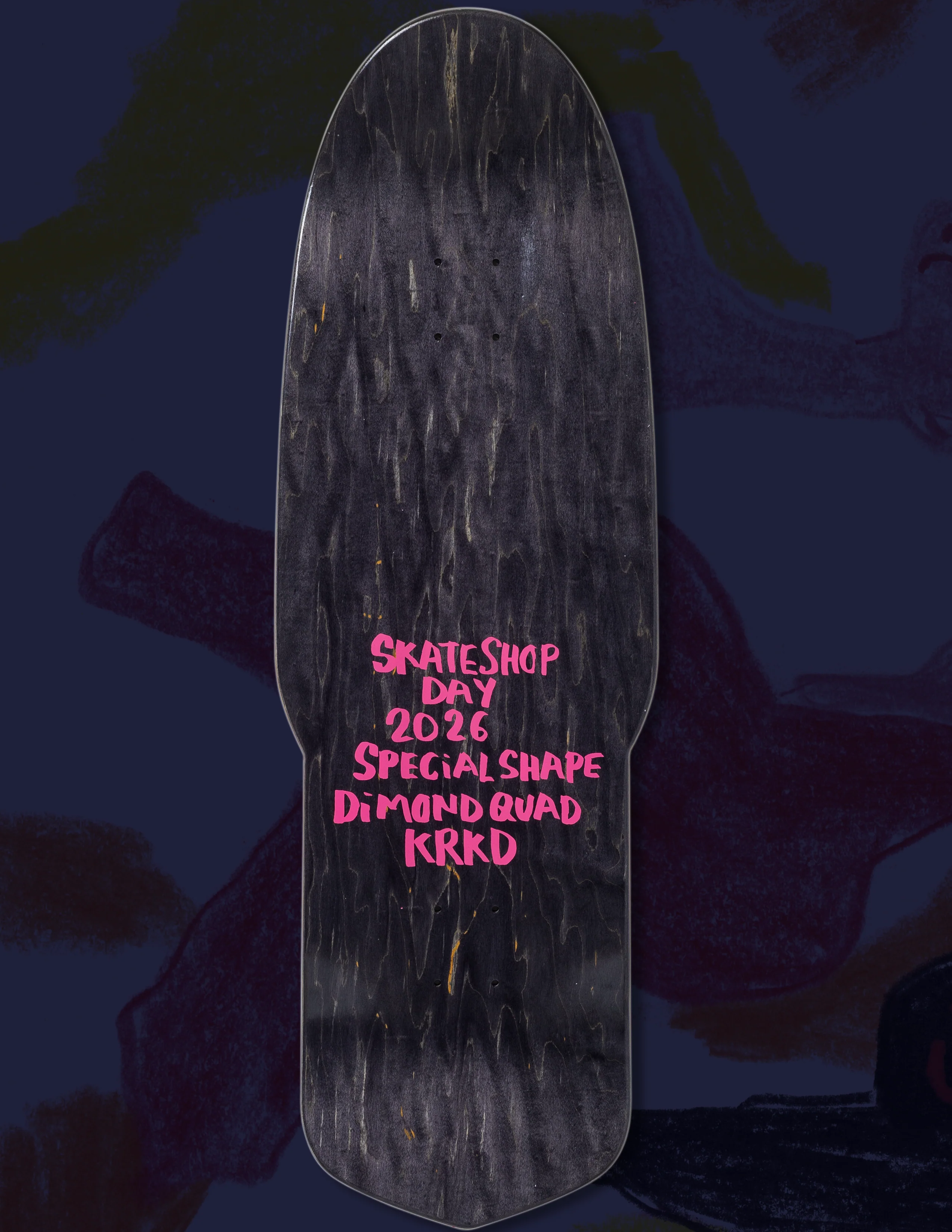 Krooked Diamond Quade Beamer SSD26 Skateboard Deck 10.75" - Image 12