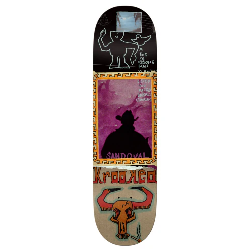 Krooked Sandoval Gun Slinger Skateboard Deck 9.02"