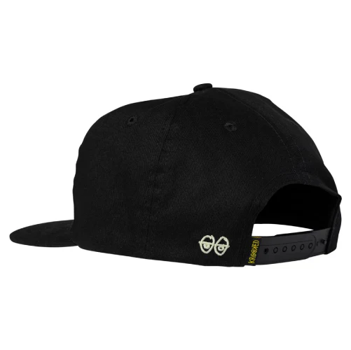 Krooked Side Eyes Snapback Hat - Black - Image 2