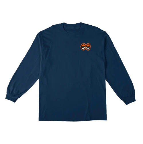 Krooked Strait Eyes Long Sleeve Tee - Navy - Image 2