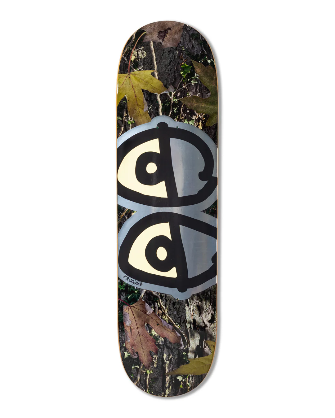 Krooked Team Eyes Camo Skateboard Deck 8.5" - Image 3
