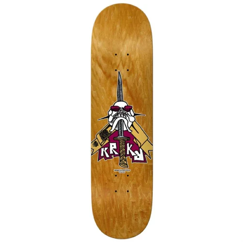 Krooked Team Skull & Sword Skateboard Deck 8.25"