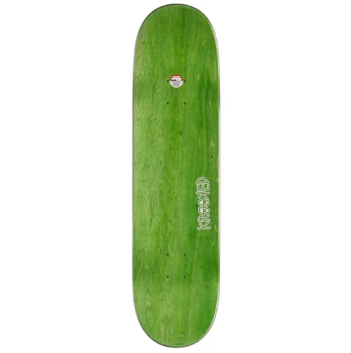 Krooked Team Wild Style Flowers Skateboard Deck Brown 8.25" - Image 2