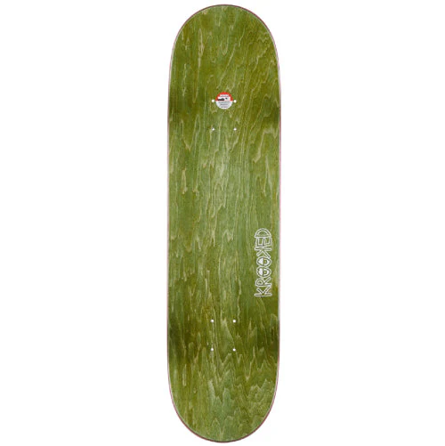 Krooked Team Wild Style Flowers Skateboard Deck Brown 8.5" - Image 3