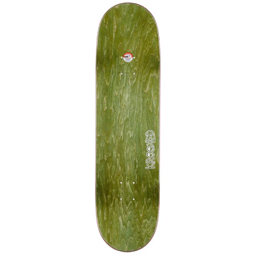Krooked Team Wild Style Flowers Skateboard Deck Blue 8.5" - Image 3
