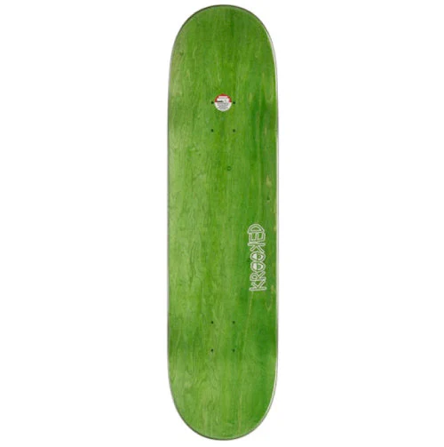 Krooked Team Wild Style Flowers Skateboard Deck Yellow 8.25" - Image 3