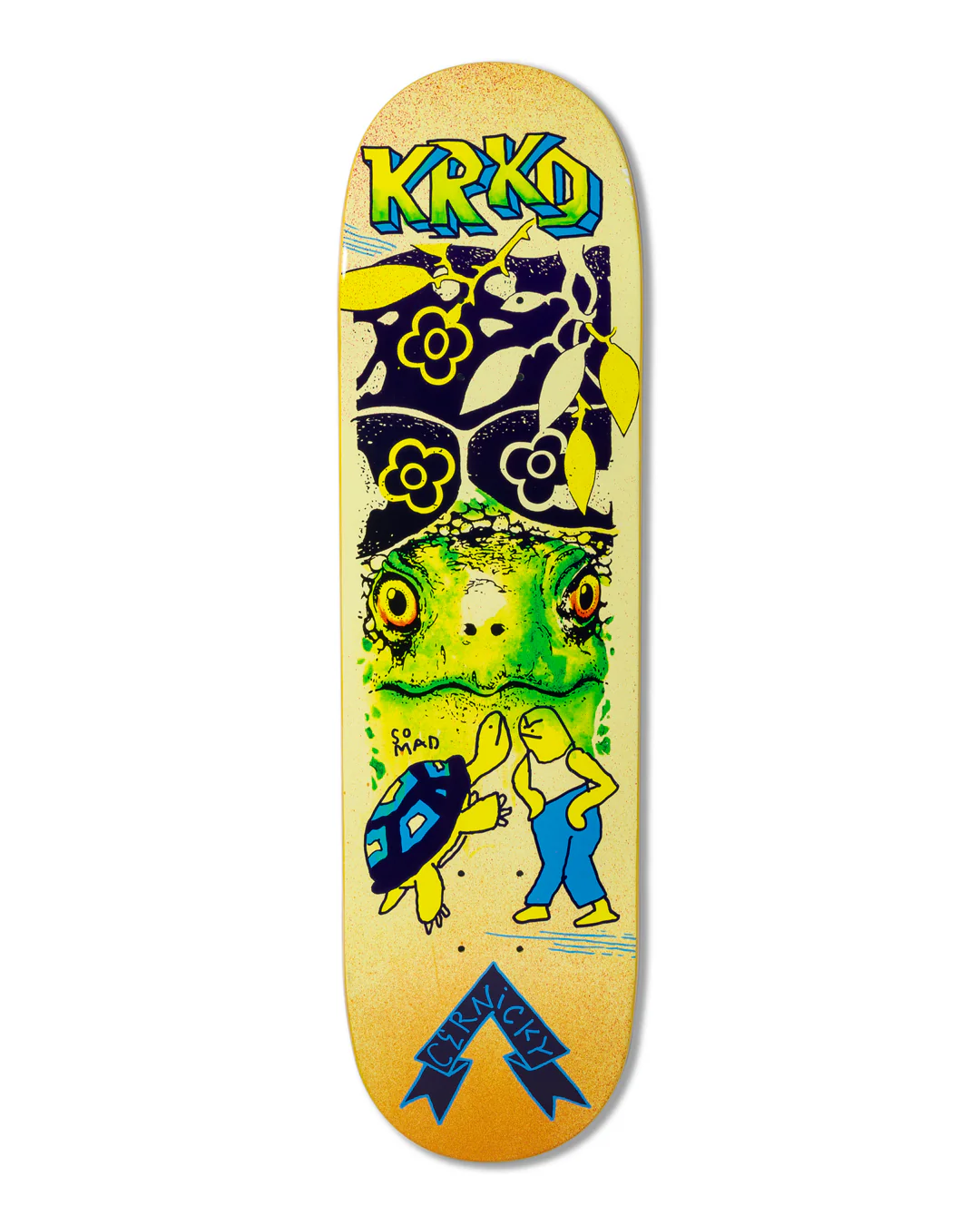 Krooked True Fit Cernicky Mad Turtle Skateboard Deck 8.5" - Image 3