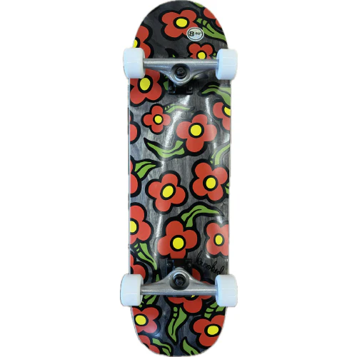 Krooked Wildstyle Flower Shaped Complete Skateboard 8.88" - Image 2