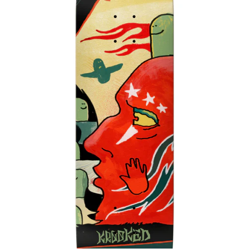 Krooked Wilson Three Star Skateboard Deck 8.5" - Image 2