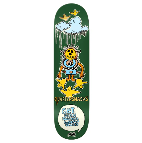 Krooked X Quarter Snacks Get High Skateboard Deck 8.25"