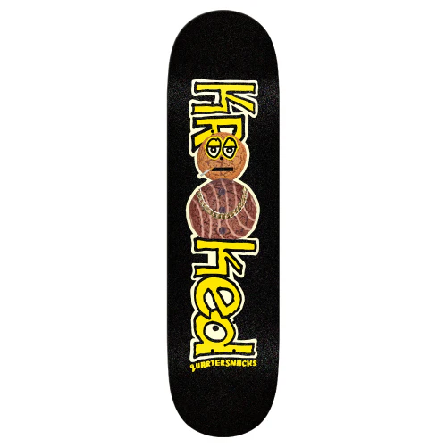 Krooked X Quarter Snacks Snackman Skateboard Deck 8.5"