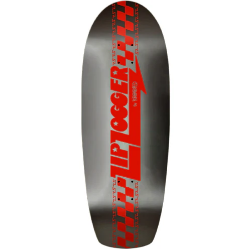 Krooked Zip Zogger Black Foil Shaped Skateboard Deck 10.75"