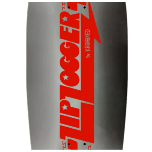 Krooked Zip Zogger Black Foil Shaped Skateboard Deck 10.75" - Image 2