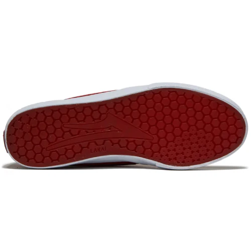 Lakai X Chocolate Atlantic Vulc Skate Shoe - Red Suede - Image 5