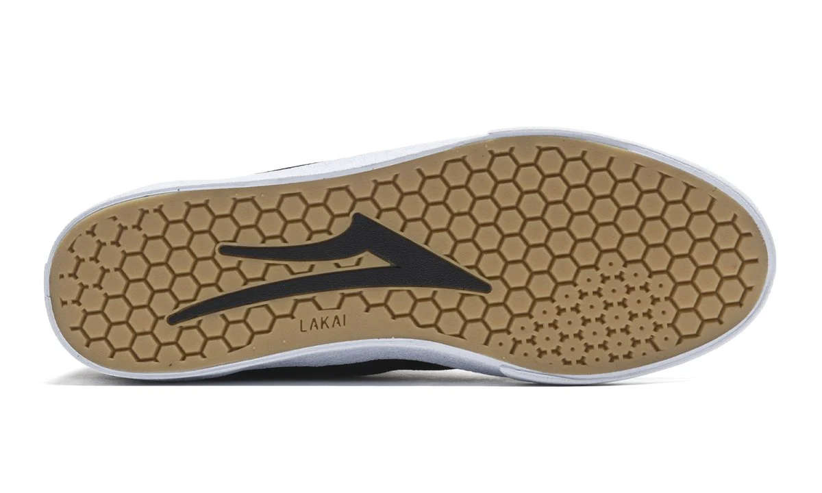 Lakai Bristol Skate Shoe - Black/Grey - Image 3