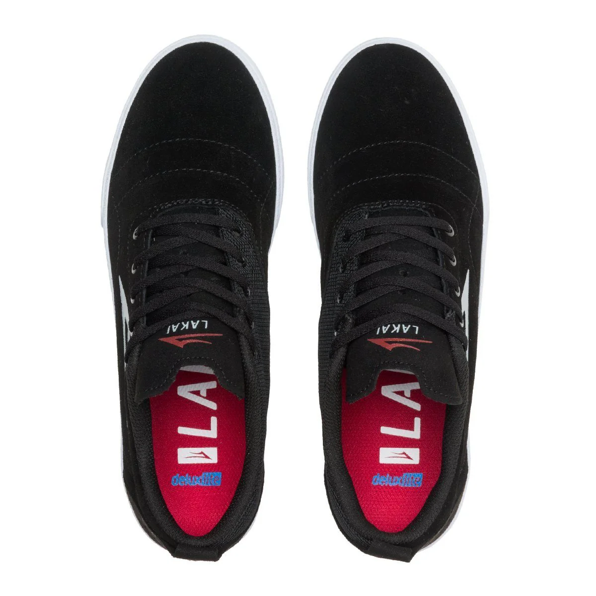 Lakai Bristol Skate Shoe - Black/Grey - Image 4