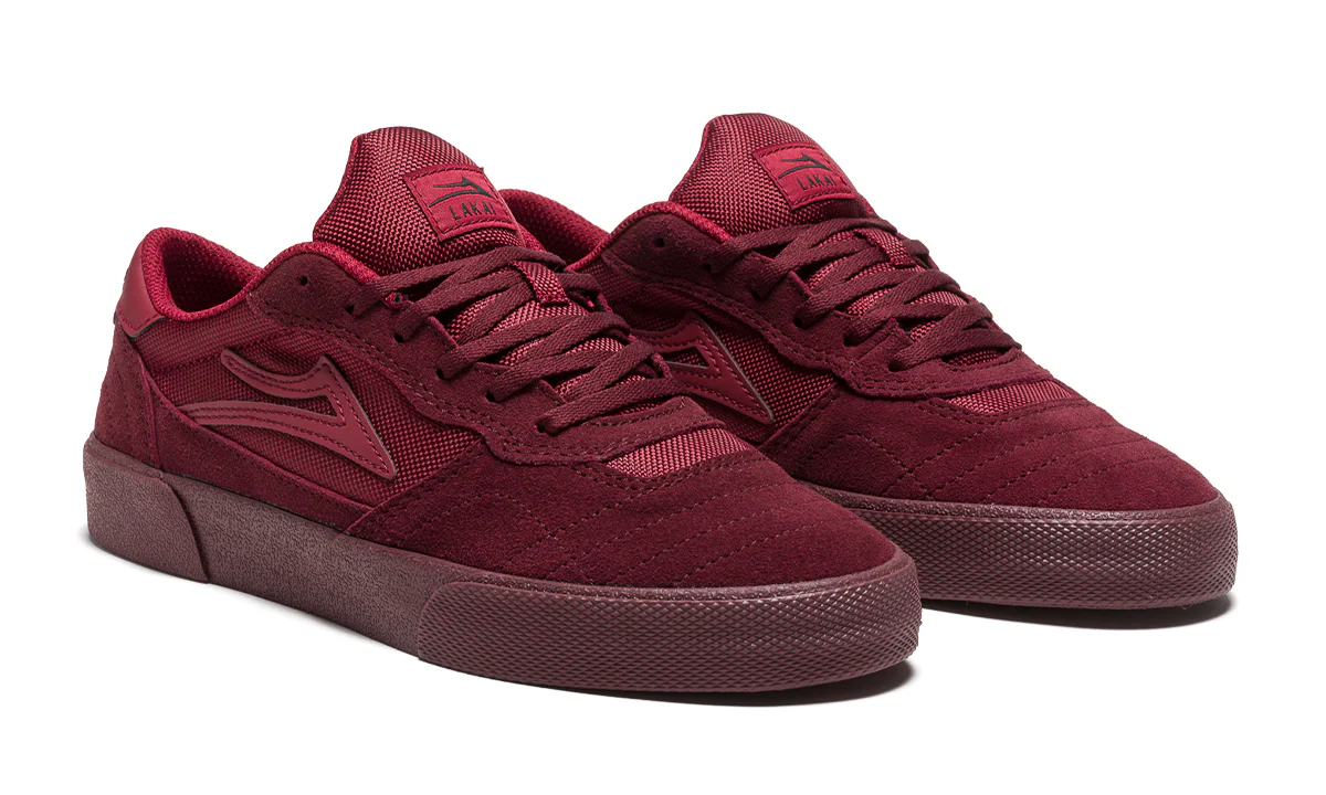 Lakai Cambridge Skate Shoe - Burgundy - Image 2