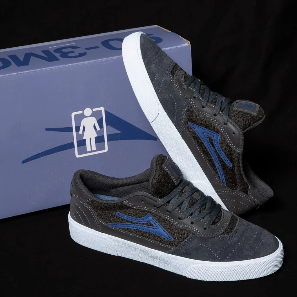 Lakai Cambridge Skate Shoe - Grey/Reflective - Image 7