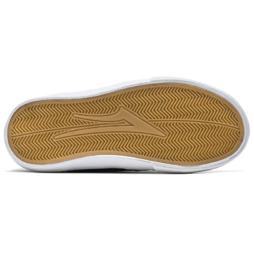 Lakai Cambridge Kids Skate Shoe - Black/White Suede - Image 4