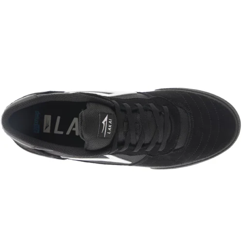 Lakai Cambridge Skate Shoe - Black/Black Suede - Image 4