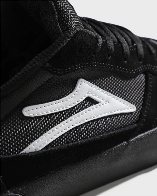 Lakai Cambridge Skate Shoe - Black/Black Suede - Image 5