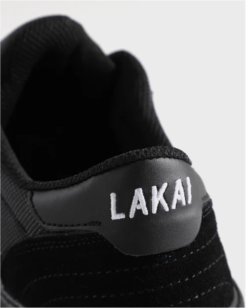 Lakai Cambridge Skate Shoe - Black/Black Suede - Image 6