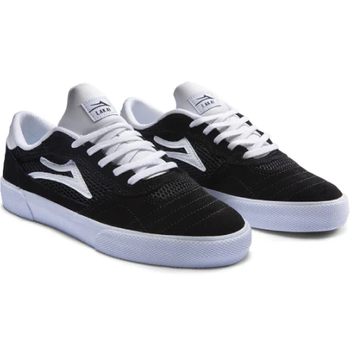 Lakai Cambridge Skate Shoe - Black Suede - Image 2