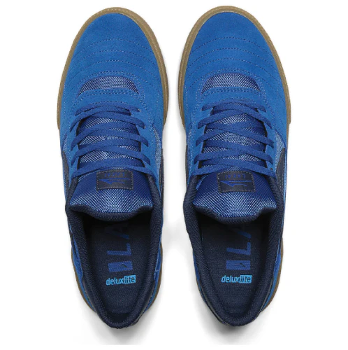 Lakai Cambridge Skate Shoe - Blue/Gum Suede - Image 3