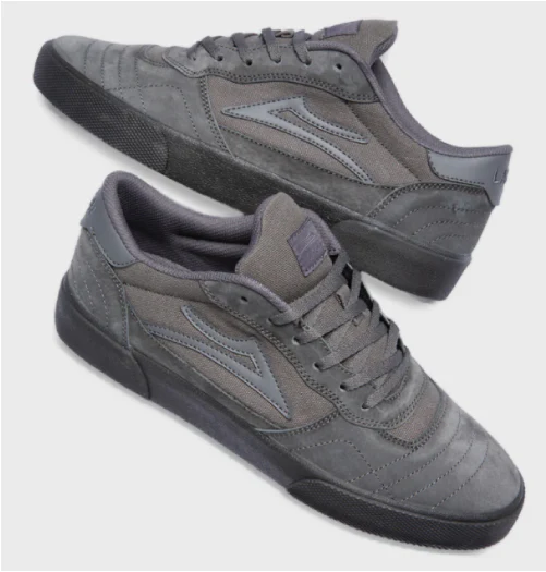 Lakai Cambridge Skate Shoe - Charcoal Suede - Image 4