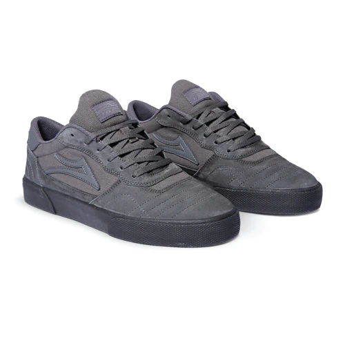Lakai Cambridge Skate Shoe - Charcoal Suede - Image 2