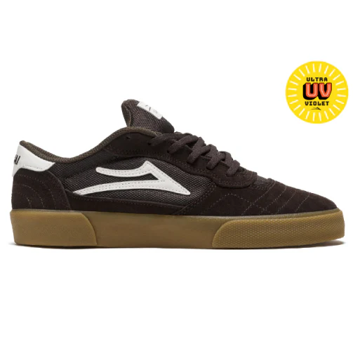 Lakai Cambridge Skate Shoe - Chocolate/Light Blue UV
