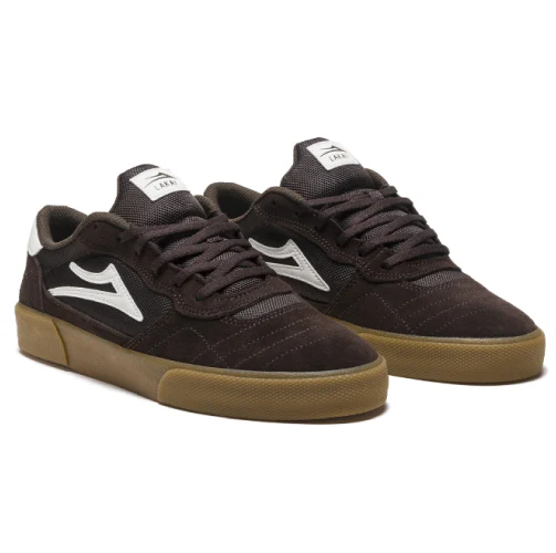 Lakai Cambridge Skate Shoe - Chocolate/Light Blue UV - Image 3