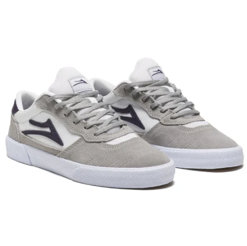 Lakai Cambridge Skate Shoe - Grey/White - Image 2