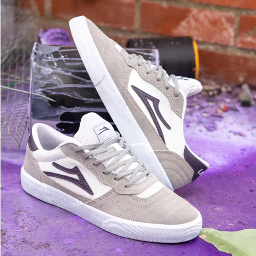 Lakai Cambridge Skate Shoe - Grey/White - Image 4