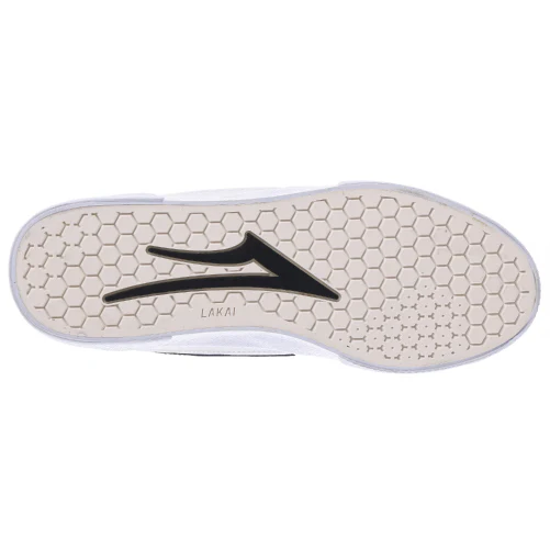 Lakai Cambridge Skate Shoe - White Leather - Image 3