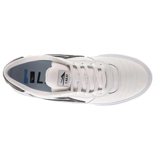 Lakai Cambridge Skate Shoe - White Leather - Image 4