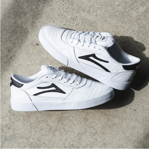 Lakai Cambridge Skate Shoe - White Leather - Image 5