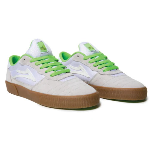 Lakai Cambridge SMU Skate Shoe - White/UV - Image 3