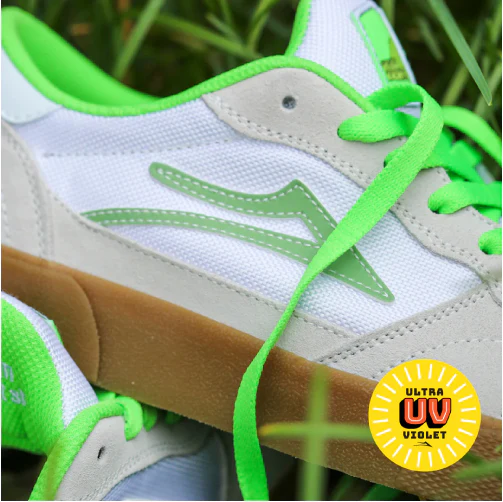 Lakai Cambridge SMU Skate Shoe - White/UV - Image 5