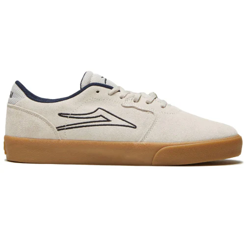Lakai Cardiff Skate Shoe - White/Gum