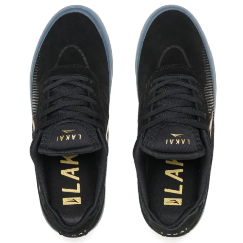 Lakai Essex Skate Shoe - Black/Gold - Image 3