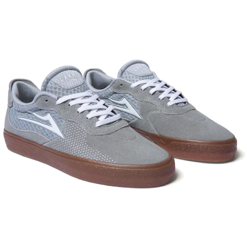 Lakai Essex Skate Shoe - Light Grey/Gum - Image 2