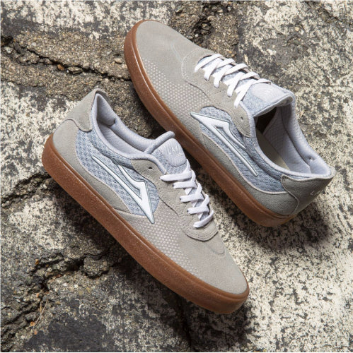 Lakai Essex Skate Shoe - Light Grey/Gum - Image 5