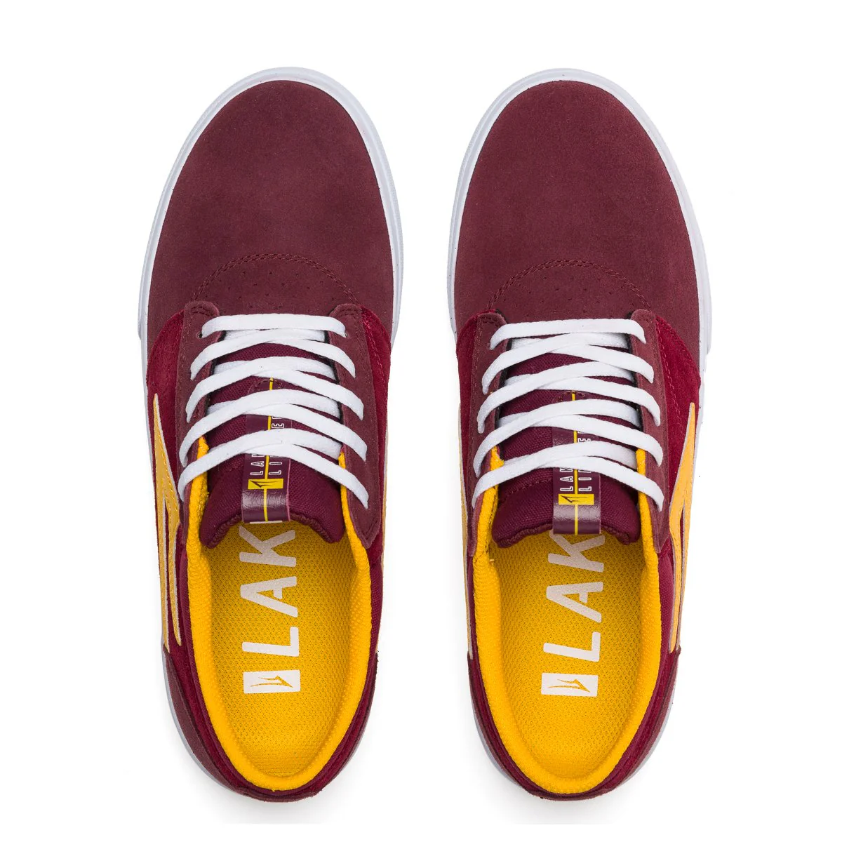 Lakai Griffin Skate Shoe - Burgundy/Cardinal - Image 2