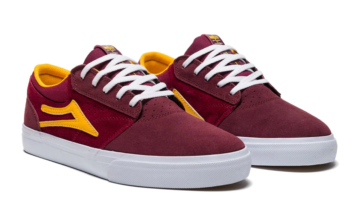 Lakai Griffin Skate Shoe - Burgundy/Cardinal - Image 4