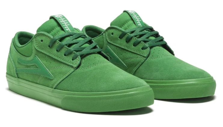 Lakai Griffin Skate Shoe - Green/Green - Image 2